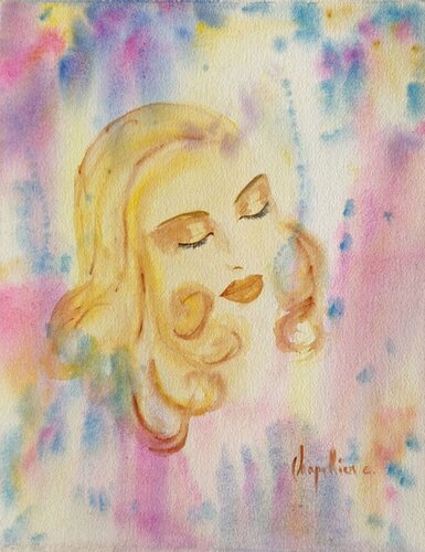 Aux anges by Cécile Chapellier, Work on Paper for Sale on Singulart