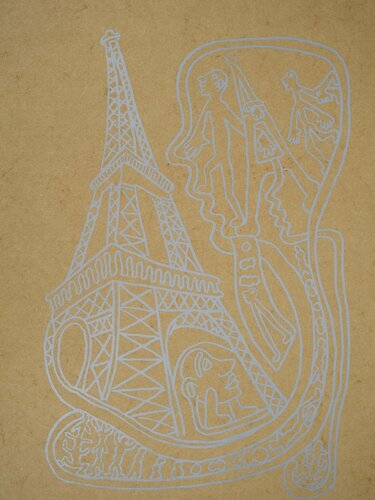 Paris : La Tour Eiffel by Yvon Taillandier, Print for Sale on Singulart
