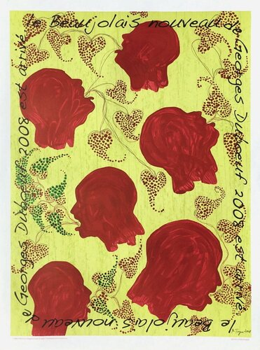 2008 - Barthélémy Toguo von COLLECTIF - BEAUJOLAIS DUBOEUF, Druck kaufen auf Singulart