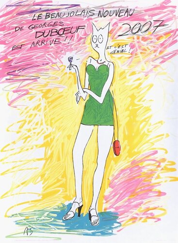 2007 - Alain Sechas van COLLECTIF - BEAUJOLAIS DUBOEUF, Afdruk te koop op Singulart
