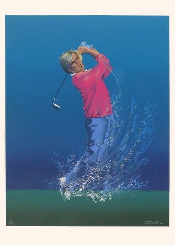Le golfeur von Jean-Pierre Couarraze, Druck kaufen auf Singulart