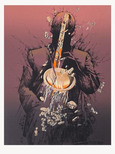 Jazzman by Jean-Pierre Couarraze, Print for Sale on Singulart