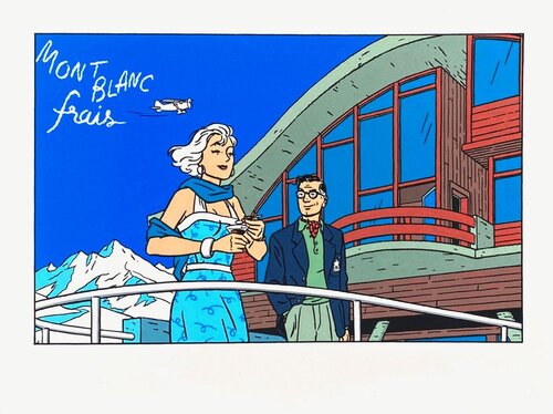 Publicité Mont Blanc von Ted Benoit, Druck kaufen auf Singulart