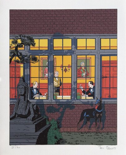 Blake et Mortimer - L'affaire Francis Blake par Ted Benoit, Œuvre sur papier en vente sur Singulart