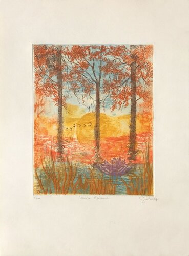Lumière d'automne di GUERINEY, Stampa in vendita su Singulart