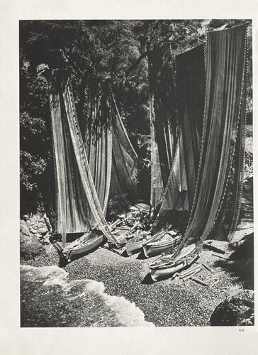 Boats on the beach by Gil by VERVE Revue, Print for Sale on Singulart