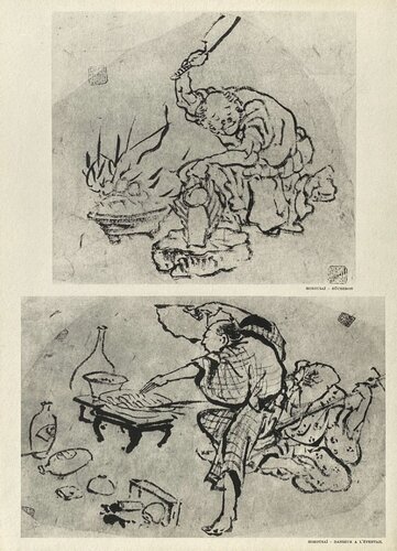 Dancer with a fan after Hokusai von VERVE Revue, Druck kaufen auf Singulart