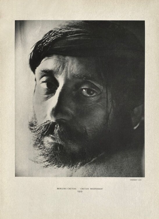 Portrait of a Cretan shepherd by Herbert List VERVE Revue