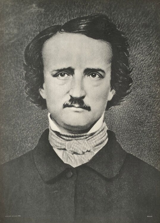 Edgar Allan Poe's portrait by Mathew Brady (1849) VERVE Revue