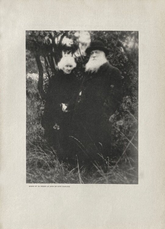 Rodin and his wife on their day of marriage by Mathew Brady VERVE Revue