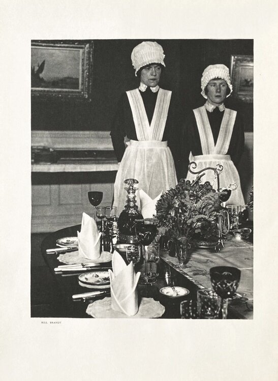 Parlourmaide ready to serve Dinner by Bill Brandt (1936) VERVE Revue