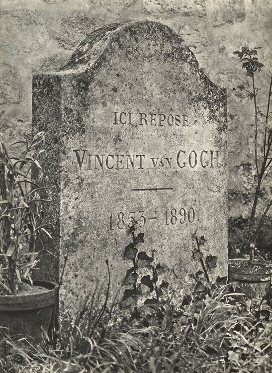 Van Gogh's grave by Erwin Blumenfeld VERVE Revue