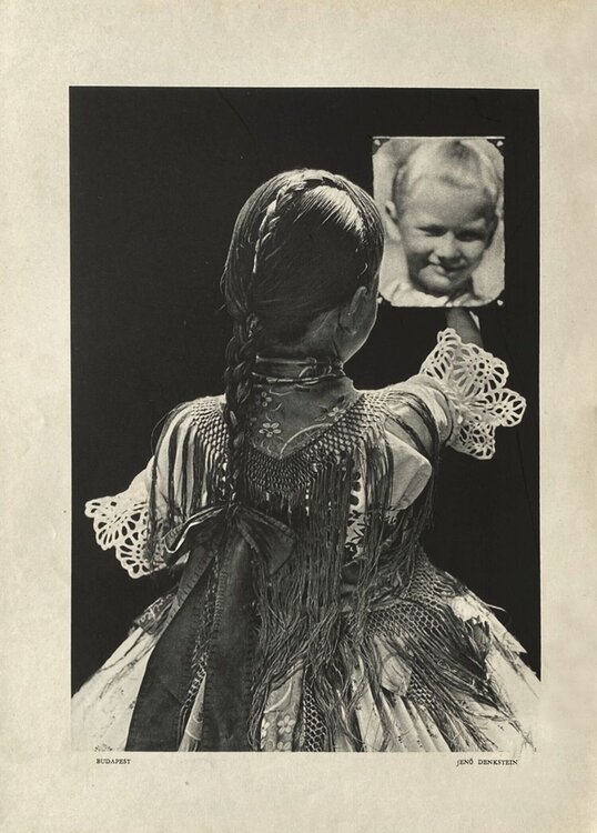 Budapest Girl with a mirror by Jeno Denkstein VERVE Revue