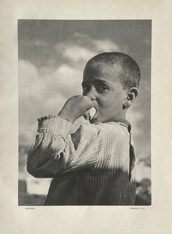 The young boy in Myconos by Herbert List VERVE Revue