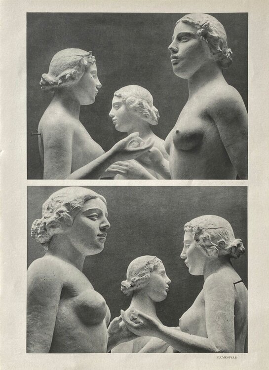 Aristide Maillol's sculptures by Erwin Blumenfeld VERVE Revue