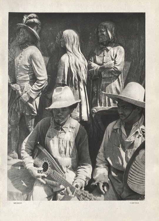 Crowd in Mexico by Henri Cartier-Bresson (1934) VERVE Revue