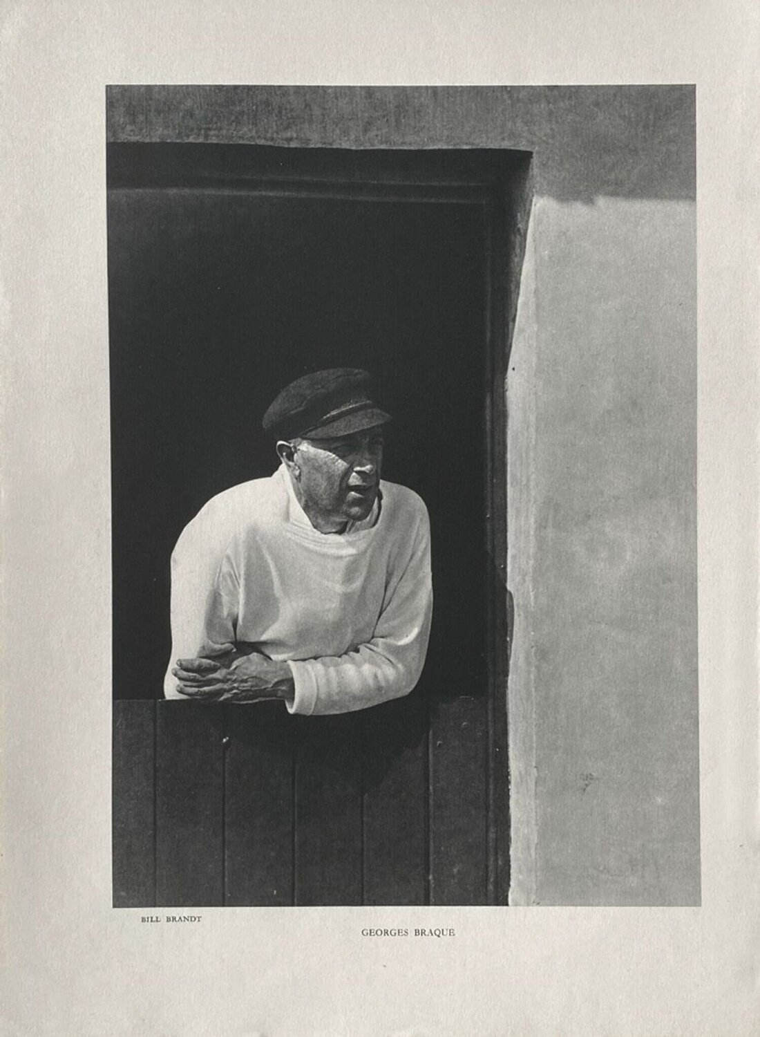 Georges Bracque's portrait by Bill Brandt VERVE Revue Druck zu verkaufen