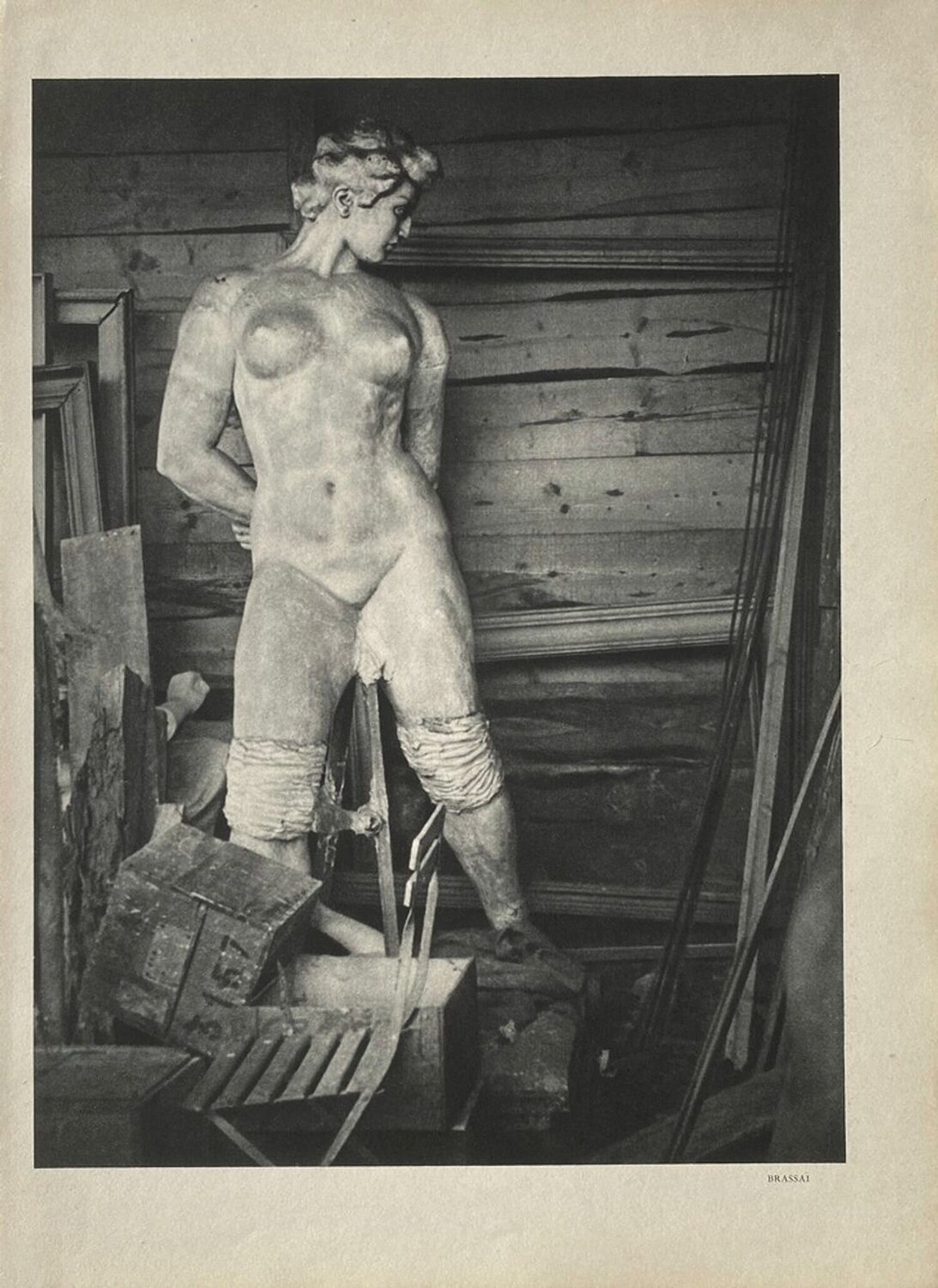 Aristide Maillol's hut by Brassaï VERVE Revue Druck zu verkaufen