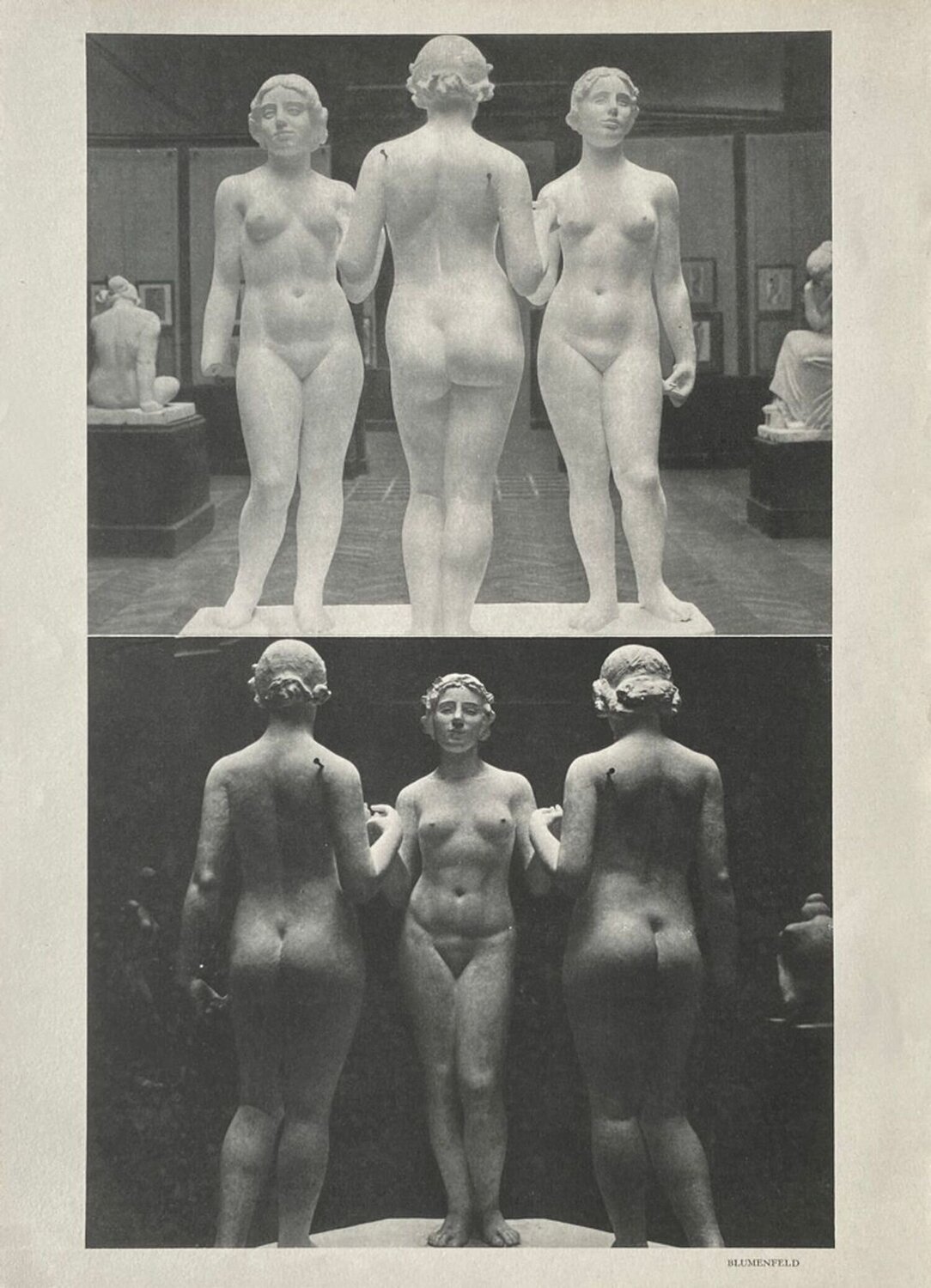 Aristide Maillol's studio by Erwin Blumenfeld VERVE Revue Stampa in vendita