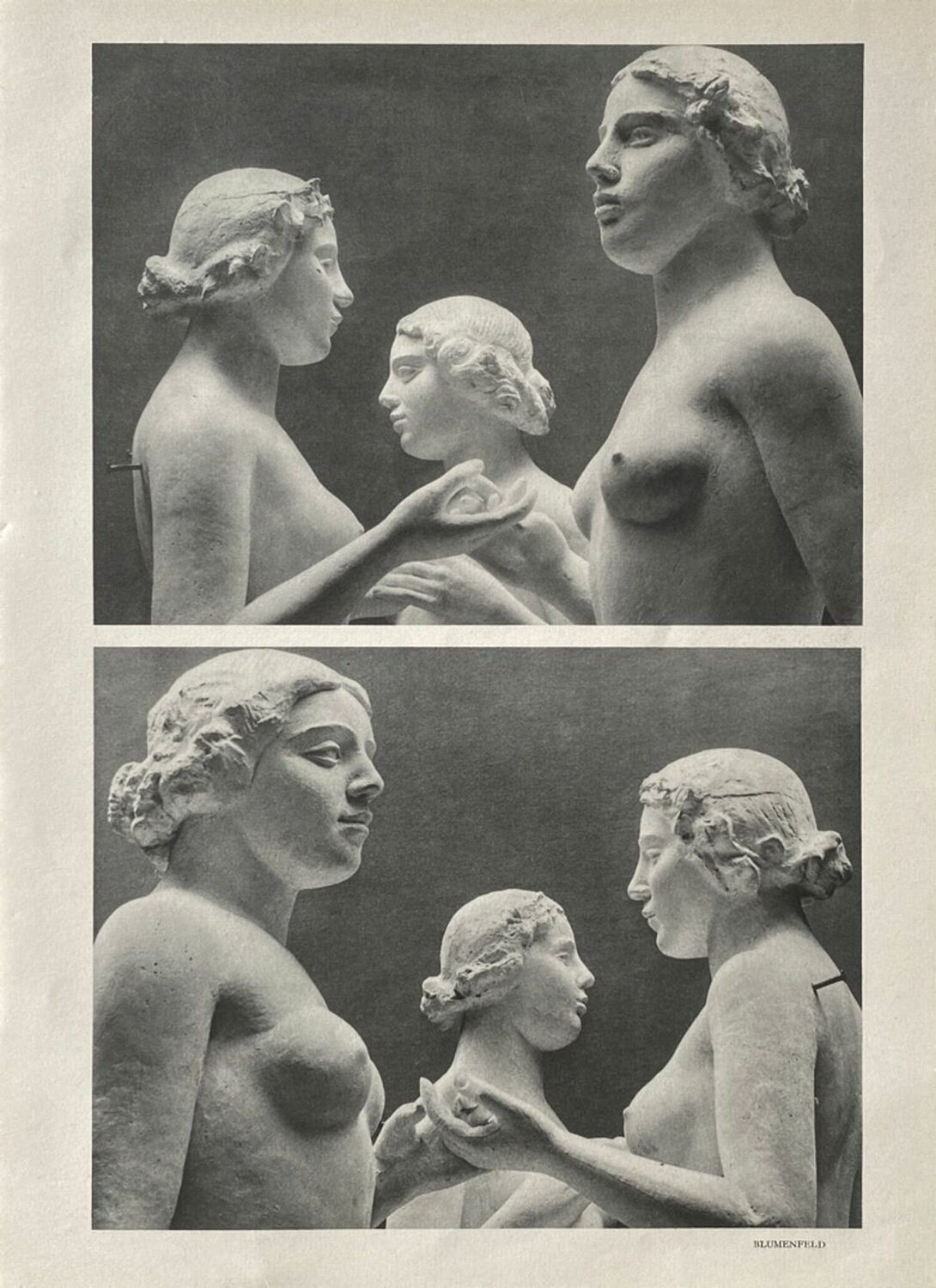 Aristide Maillol's sculptures by Erwin Blumenfeld VERVE Revue Druck zu verkaufen
