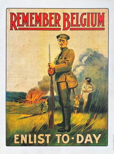 Remember Belgium - Enlist to-day by COLLECTIF - HISTORIAL DE LA GRANDE GUERRE, Print for Sale on Singulart