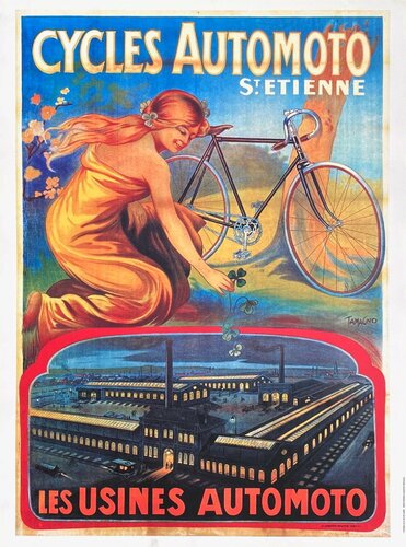 Cycles Automoto Saint Etienne d'après Tamagno di COLLECTIF - HISTORIAL DE LA GRANDE GUERRE, Stampa in vendita su Singulart