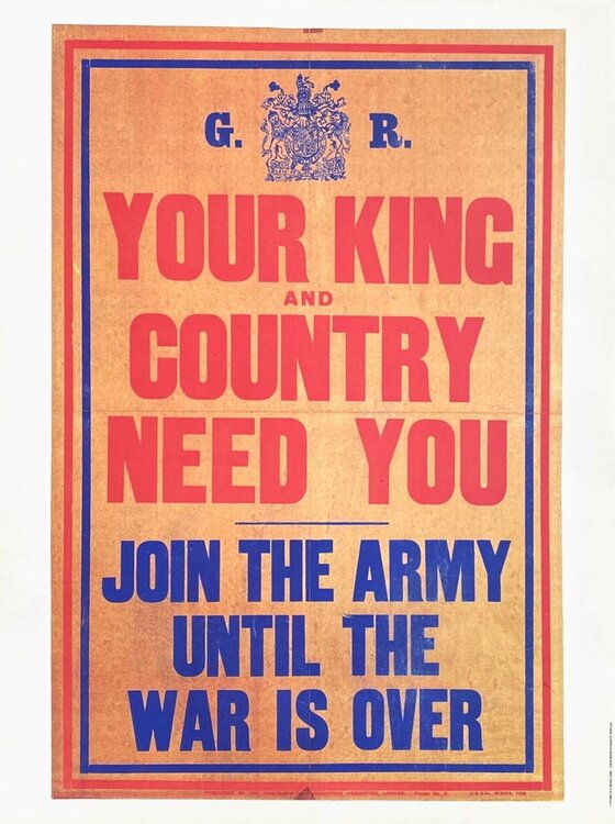 Your King and Country need you COLLECTIF - HISTORIAL DE LA GRANDE GUERRE