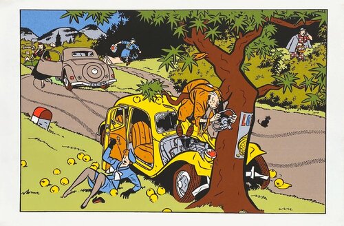 Citroën et la BD - Yves Chaland van COLLECTIF - CITROEN, Afdruk te koop op Singulart