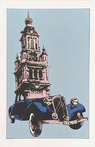 Citroën et la BD - Jean Teulé di COLLECTIF - CITROEN, Stampa in vendita su Singulart
