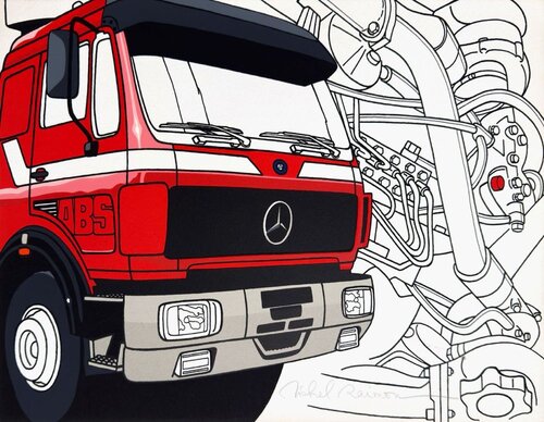 Mercedes Trucks II von Michel Raimon, Druck kaufen auf Singulart