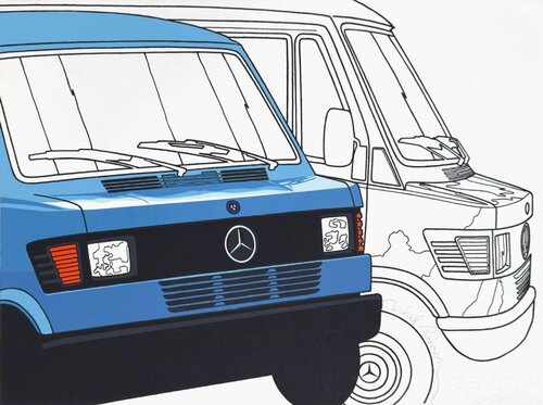 Mercedes Trucks III von Michel Raimon, Druck kaufen auf Singulart