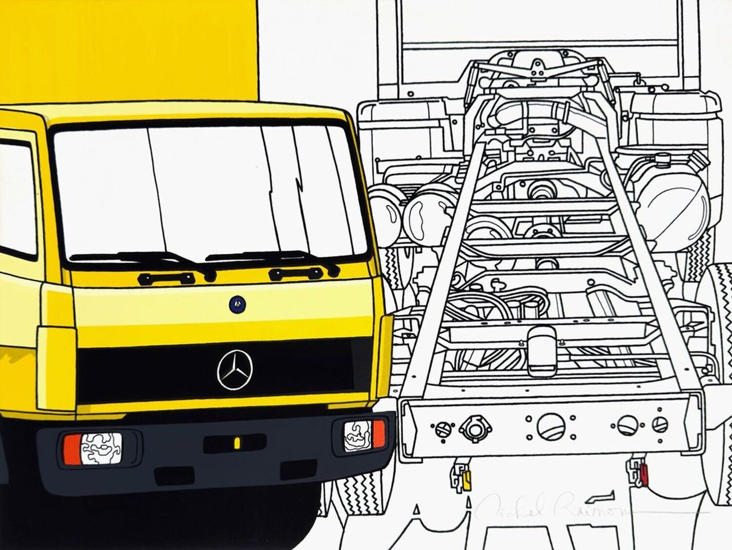 Mercedes Trucks I Michel Raimon Druck zu verkaufen