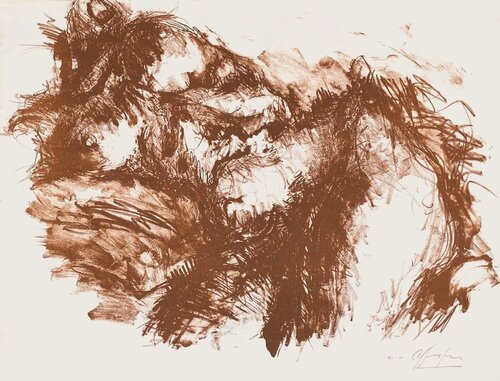 Nu endormi Claude Michel Grosjean