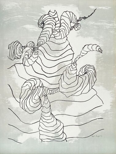 Noeuds sur fond gris by DEL PUEY, Print for Sale on Singulart