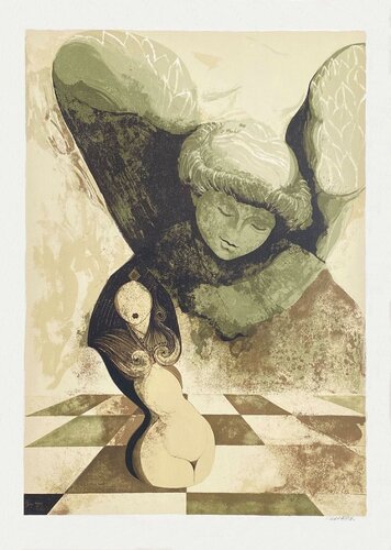 Nu à la fenêtre van CLARANCE C.B., Afdruk te koop op Singulart