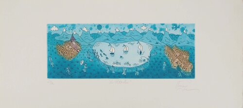 Le Petit Lac van Bernard Vercruyce, Afdruk te koop op Singulart