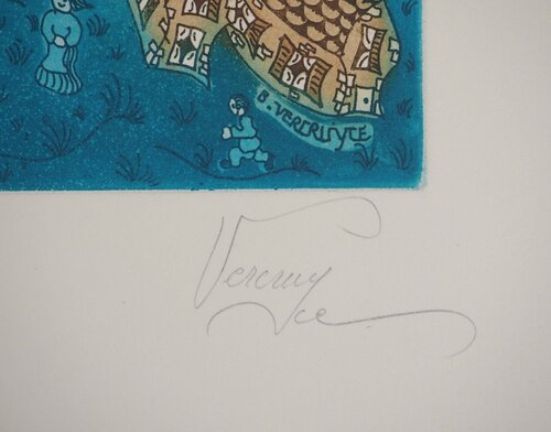 Le Petit Lac di Bernard Vercruyce, Stampa in vendita su Singulart