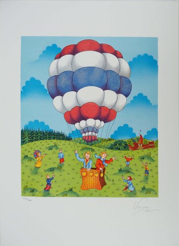 La montgolfière van Bernard Vercruyce, Afdruk te koop op Singulart
