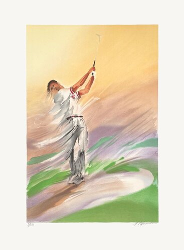 Golfeur I by Maurice Fillonneau, Print for Sale on Singulart
