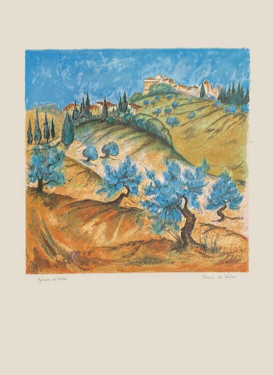 Paysage aux oliviers Marie De Valon