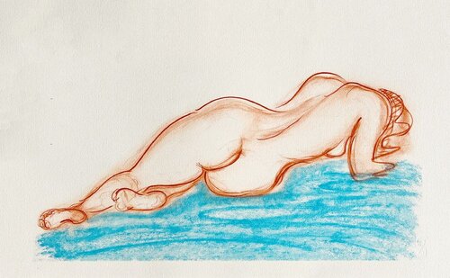 Etude de nu III par Marie-Jo Bourron, Édition en vente sur Singulart