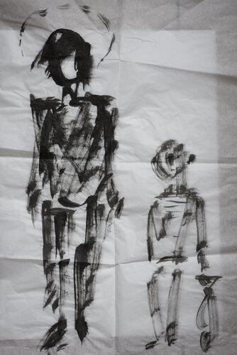 The Archangel Raphael and Tobias by Elena Zapassky, Work on Paper for Sale on Singulart