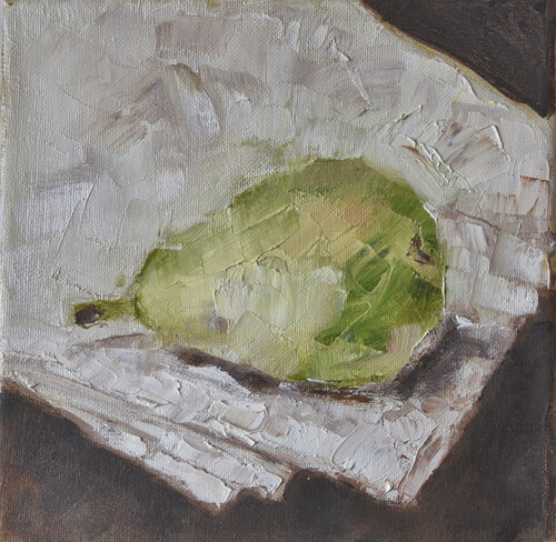 Green pear di Elena Zapassky, Pittura in vendita su Singulart
