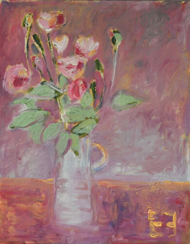 Рink bouquet by Elena Zapassky, Painting for Sale on Singulart