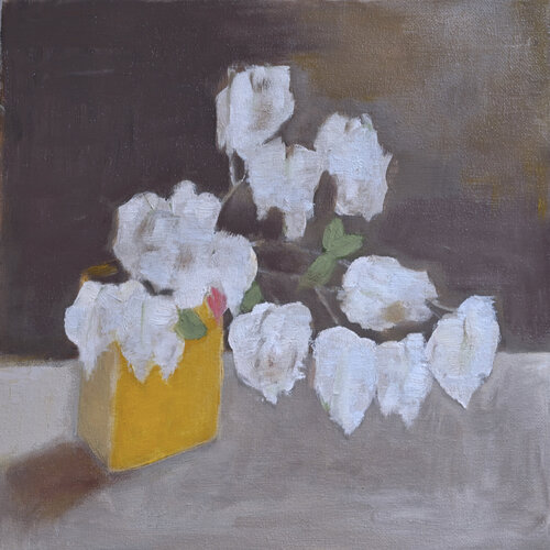 White Bougainvillea de Elena Zapassky, Pintura a la venta en Singulart