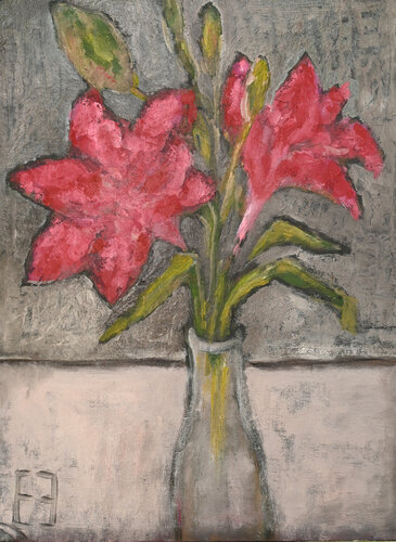 Pink lily von Elena Zapassky, Malerei kaufen auf Singulart