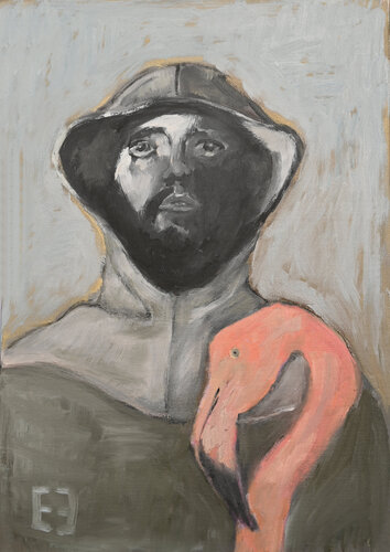 St. Francis makes a pilgrimage to the Holy Land von Elena Zapassky, Malerei kaufen auf Singulart