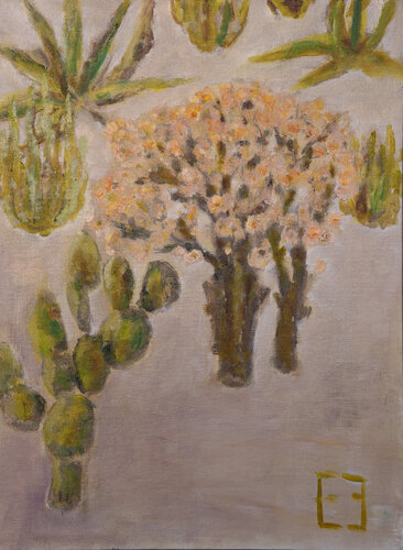 At the Bahá’í Gardens von Elena Zapassky, Malerei kaufen auf Singulart