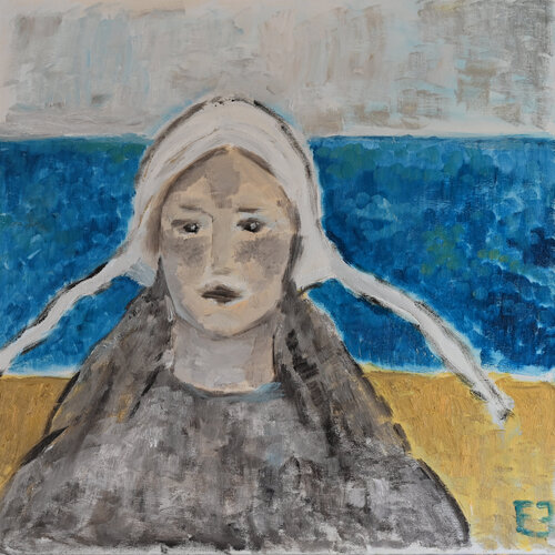 Margery Kempe in the Holy Land von Elena Zapassky, Malerei kaufen auf Singulart