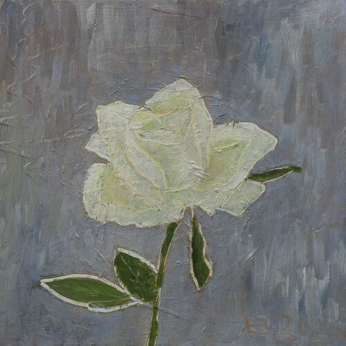White rose van Elena Zapassky, Schilderij te koop op Singulart